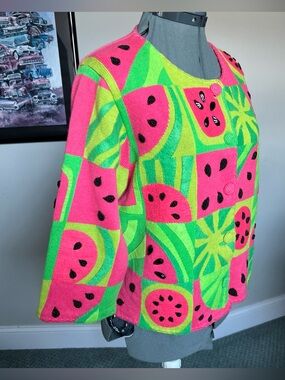 Price firm- michael Simon L watermelon sweater cardigan Mother’s Day gift